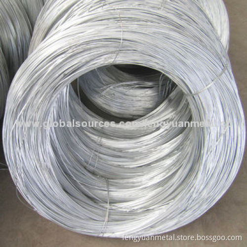 Galvanized Iron Wire, Electro-galvanized/Hot-dip Galvanized
